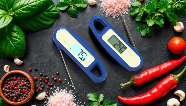 Alt view image 5 of 5 - PT12B Javelin 2 Ultra Fast Digital Instant Read Meat Thermometer for Grill and Cooking, 3" Probe, Compact Foldable Design, 1.5" Backlight Display, Water Resistant-Spinach