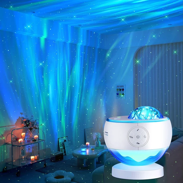 Main image of Galaxy Projector Sound Machine Aurora Night Light Projector with 30 Sounds,16 Colors Star Northern Lights Projector Bluetooth Speaker, Remote Timer Teen Gift Led Lights Mood Sensory Light for Autism