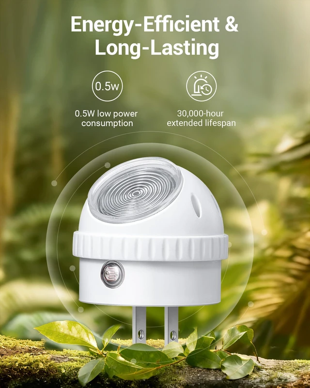 Alt view image 5 of 7 - Plug in Night Lights into Wall, Dusk to Dawn Sensor, 360° Rotating, Directional LED Nightlights for Kids, Nursy, Hallway, Bathroom, Bedroom, Cool White, 4 Pack