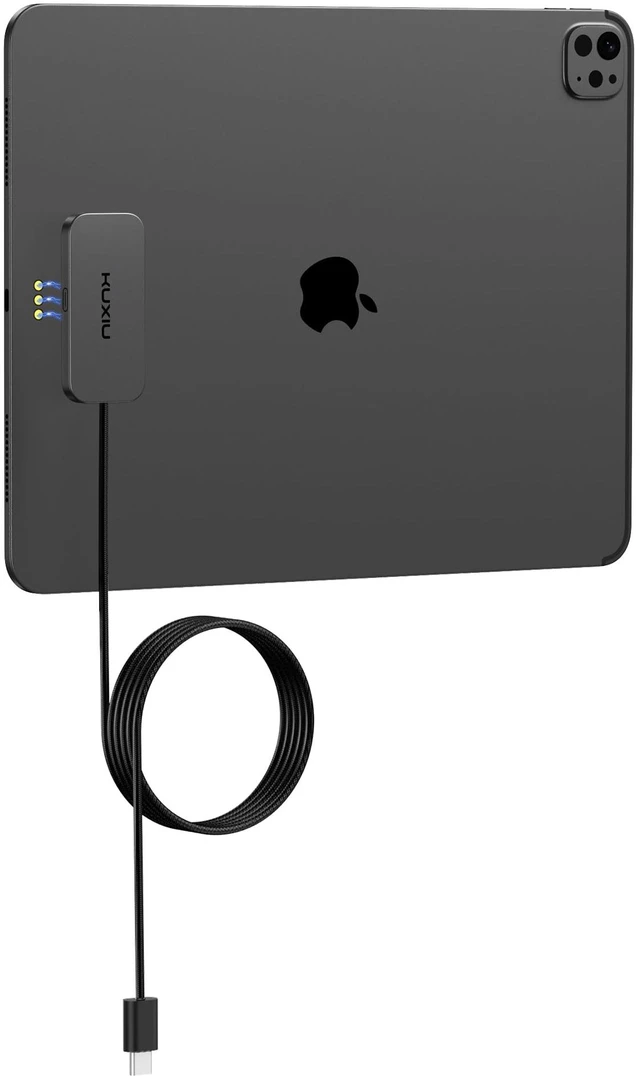 Main image of Magnetic Wireless Charger for iPad Pro 12.9 (3rd/4th/5th/6th) & iPad Air 13 (M2/M3) ONLY, 18W Fast Charging Smart Connector Charger, Wireless Charging Pad with 6.56ft USB-C Cable (Adapter Not)