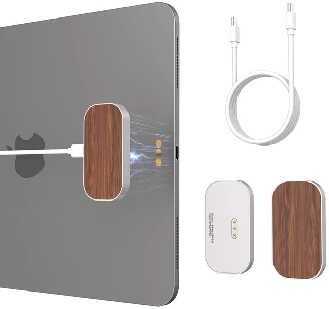 Main image of Magnetic Wireless Charger for iPad Pro 12.9inch(3rd/4th/5th/6th) & iPad Air 13 (M2/M3) ONLY, 18W Fast Charging Smart Connector Charger, Aluminum Alloy Wireless Charging Pad (12.9inch)