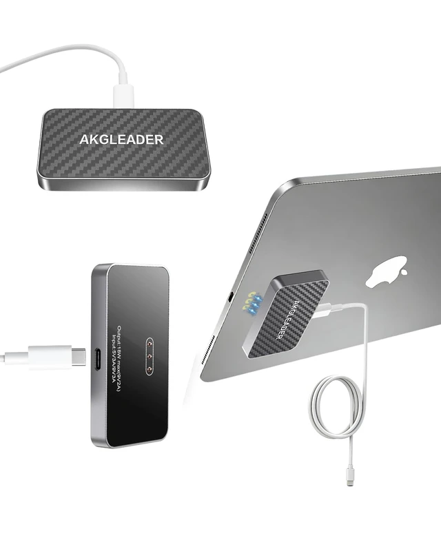 Alt view image 2 of 7 - Magnetic Wireless Charger for iPad Pro (iPad Pro 12.9" (3rd-6th Gen)/iPad Air 13" (M2/M3))