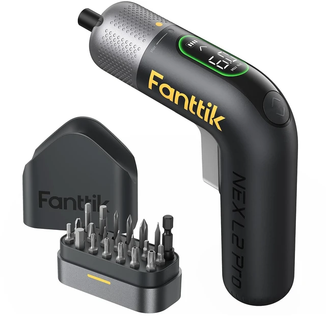 Main image of L2 Pro Electric Screwdriver set, Cordless Screwdriver | 20 Bits, Max 6N·m Torque, Digital Screen, Variable Speed, 2000mAh Rechargeable Battery, Tech Tool for DIY Enthusiasts