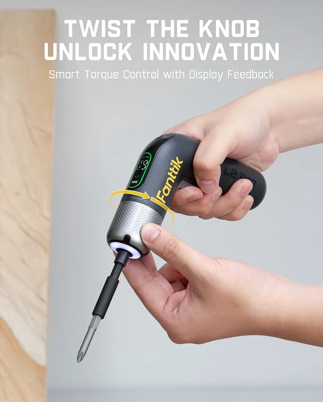 Alt view image 7 of 7 - L2 Pro Electric Screwdriver set, Cordless Screwdriver | 20 Bits, Max 6N·m Torque, Digital Screen, Variable Speed, 2000mAh Rechargeable Battery, Tech Tool for DIY Enthusiasts