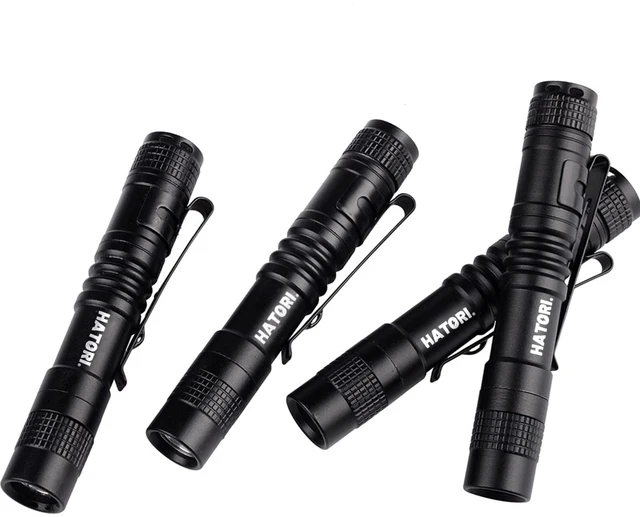 Main image of LED Mini Flashlight, Bright Small Handheld Pocket Flashlights Tactical High Lumens Pen Light for Camping, Outdoor, Emergency, 4 Pack(3.55Inch)