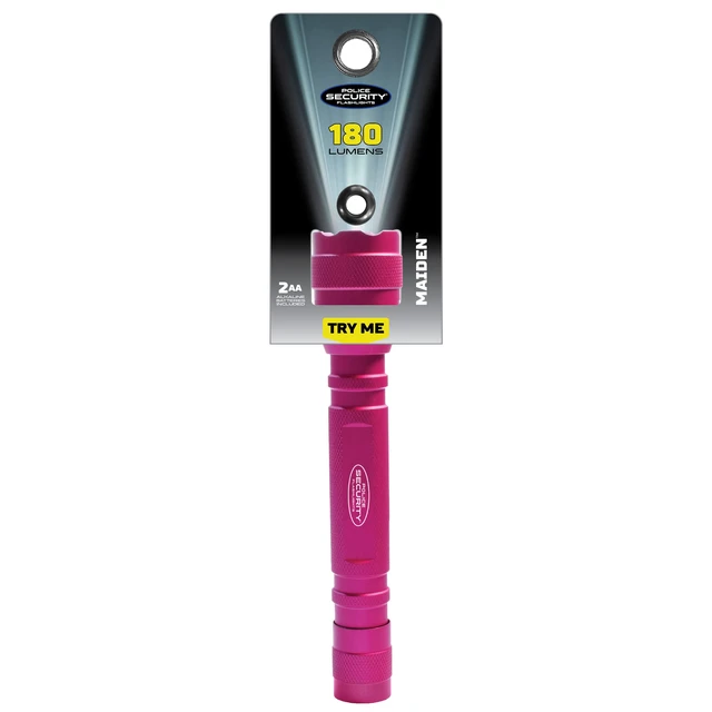 Alt view image 5 of 6 - Maiden Pink LED Flashlight - 180 Lumen | Pink Finish | Compact Design | Water Resistant | Everyday Carry