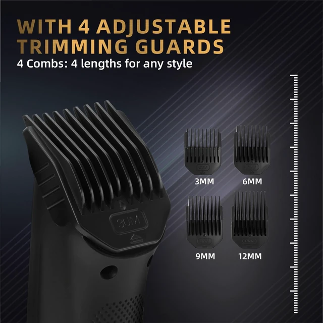 Alt view image 2 of 7 - Pubic Hair Trimmer for Men, Rechargeables Manscape Body Hair Trimmer | Ceramic Blade Body Shavers with USB-C Charging, Ball Razors with Led Display, 90 Minutes Shaving, Ideal Gift for Men
