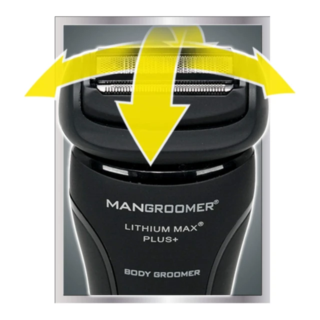 Alt view image 3 of 6 - Lithium Max Plus Body Groomer, Ball Groomer, Body Trimmer, Electric Groin Hair Trimmer with Free Bonus Foil Included