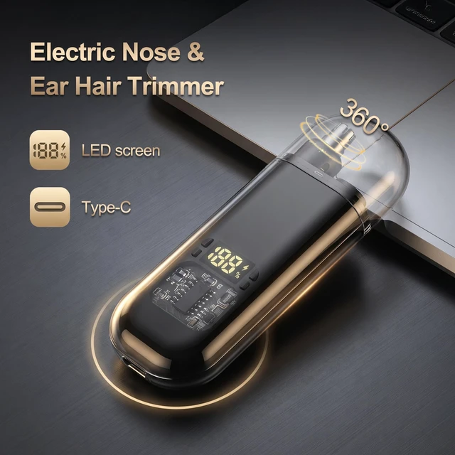 Alt view image 4 of 7 - Hair 4in1 Clippers for Men, Trimmer, foil Shaver, Nose Trimmer | Professional Cordless Men Barber Clippers Set, LED Display, Suitable for Family Home Use, Gifts for Men