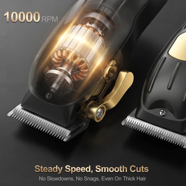 Alt view image 7 of 7 - Hair 4in1 Clippers for Men, Trimmer, foil Shaver, Nose Trimmer | Professional Cordless Men Barber Clippers Set, LED Display, Suitable for Family Home Use, Gifts for Men