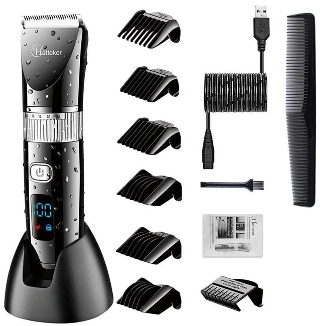 Main image of Cordless Hair Trimmer Pro Hair Clippers Beard Trimmer for Men Haircut Kit Cordless USB Rechargeable Waterproof