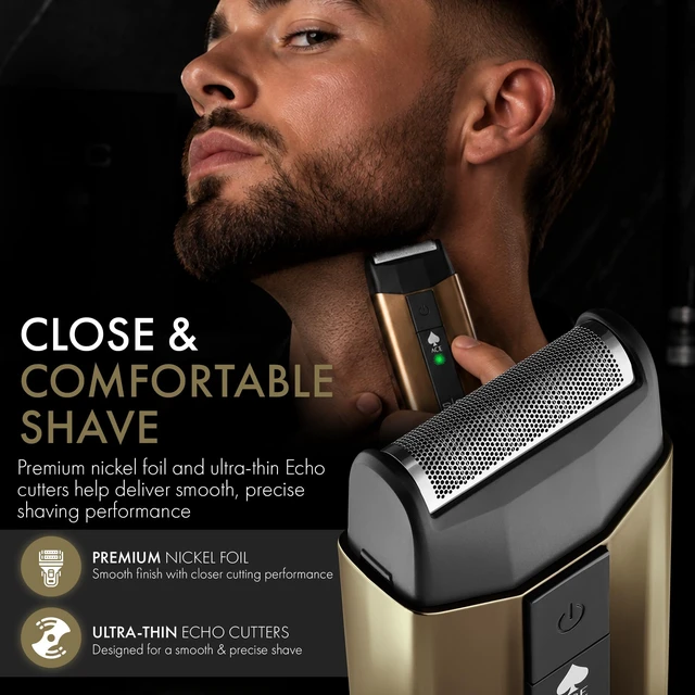 Alt view image 2 of 7 - Ace Single Foil Shaver with Integrated Trimmer Precision Shaving | Men's Foil Shaver,Up to 7,200 RPM Motor, Premium Foil System, Up to 2.5 Hours Runtime, USB-C Charging & Ergonomic Design
