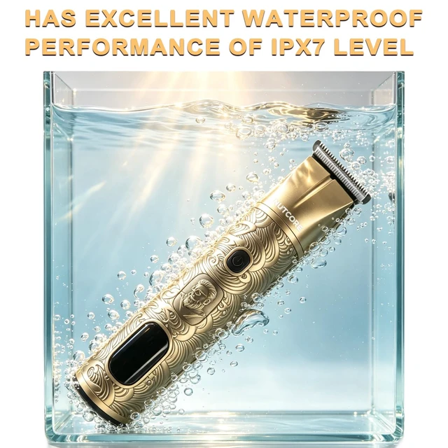 Alt view image 7 of 7 - Beard Trimmer for Men, Electric Shavers Razor Mens Shaver Men Professional Waterproof 5 In 1 Grooming Kit With Adjustable Comb LED Display Storage Bag