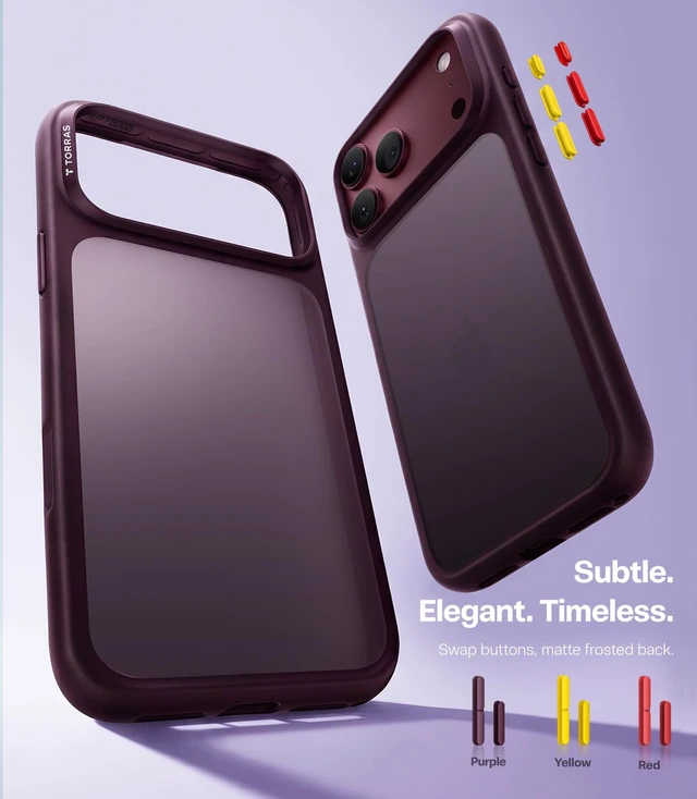 Alt view image 4 of 7 - Shockproof for iPhone 18 Pro Case Burgundy Purple, 2026 Upgraded | Translucent Back, 4X Mil-Grade Protection, Slim Case for 18 Pro Case Thin, 6.3", Camera Button, DIY Buttons, Secure Grip