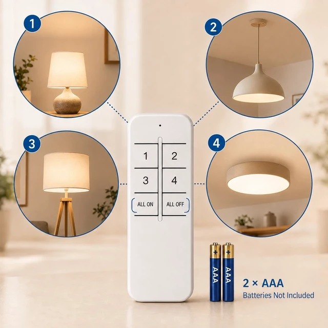 Alt view image 5 of 7 - Wi-Fi Smart 2.4G Remote Control Light Socket E26 E27 Bulb Socket Adapter, eWeLink APP Remote Timing, Compatible with Alexa and Google