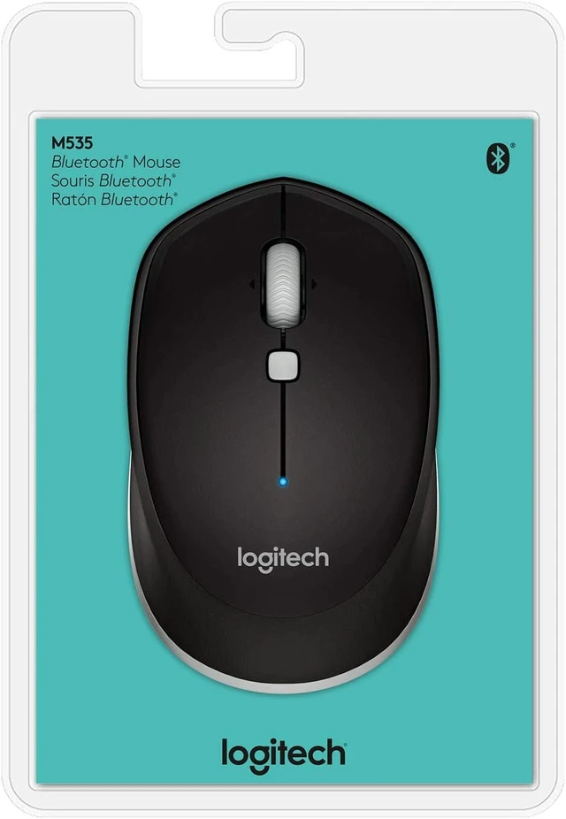 Alt view image 6 of 7 - M535 Bluetooth Mouse - Optical - Wireless - Bluetooth - Black - 1000 dpi - Computer - Tilt