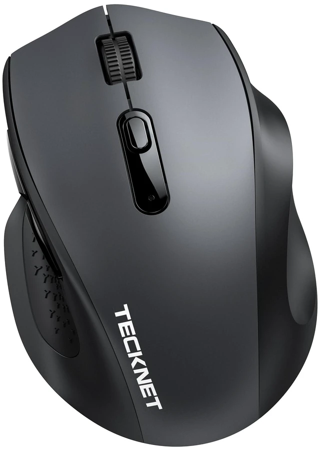 Main image of Wireless Mouse for Laptop, Dual-Mode Bluetooth Wireless Mouse | (BT5.2/3.0 & 2.4G) Connection, Ergonomic Design, 5-Level DPI, Silent Click, Compatible with Laptop/PC/Windows/Chromebook