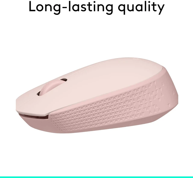 Alt view image 5 of 7 - M170 Compact Ambidextrous 2.4 GHz Wireless Mouse - Rose | Ambidextrous mouse with 2.4 GHz USB-A Nano Receiver, Optical Tracking, 12-Months Battery Life, PC, Mac, Laptop compatible