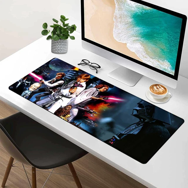 Alt view image 6 of 7 - Gaming Mouse Pad, Large Non-Slip Rubber Base Mousepad, Keyboard Mouse Mat, Desk Pad with Stitched Edges