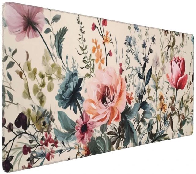 Main image of 35.4 x 15.7 in, Waterproof XXL Large Mouse Pad for Desk, Extended Keyboard Mouse Mat for Computer Office, Big Laptop Mouse pad, Gaming Pc-Weeds and Flowers