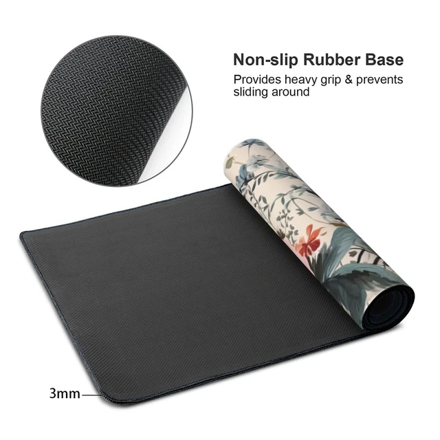 Alt view image 3 of 6 - 35.4 x 15.7 in, Waterproof XXL Large Mouse Pad for Desk, Extended Keyboard Mouse Mat for Computer Office, Big Laptop Mouse pad, Gaming Pc-Weeds and Flowers