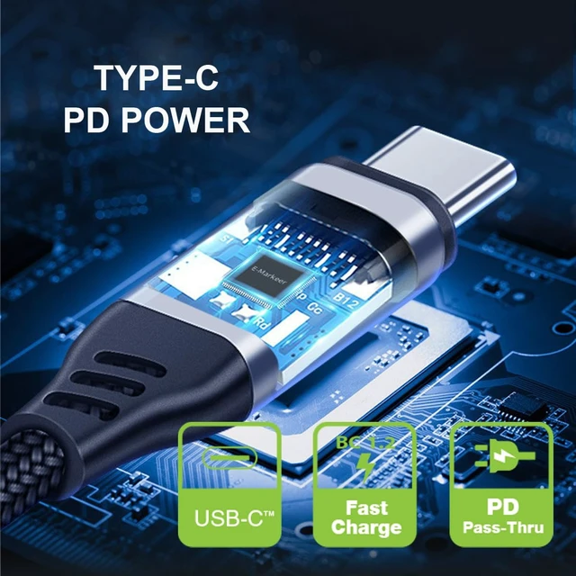 Alt view image 3 of 6 - Type-C Voltage Current Power Capacity, Working Time Ammeter Voltmeter USB Cable Charger Detector USB-C Tester 5V-20V Digital Multimeter