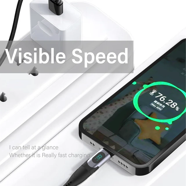 Alt view image 5 of 6 - 100W USB C Female to Male Extension Adapter Type C Power Meter Tester with Digital Display for iPad Pro iPhone 15 Pro Max MacBook Pro Laptop