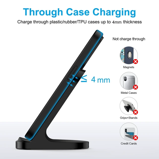 Alt view image 3 of 7 - Google Pixel 11 10a 10 9 8 Pro XL Phone Wireless Charger Stand Station | Wireless Charger for Google Pixel 10, 10 Pro, 10 Pro Fold, 9, 9 Pro, 9 Pro XL, 8, 8 Pro, 7, 7 Pro, 6, Fast Charging Dock Pad