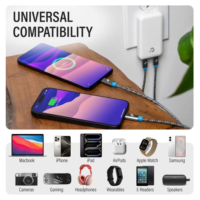 Alt view image 3 of 7 - WALLY Ultra Flat USB C Wall Charger, 65W Charging, Foldable Adapter | Travel Ready Fast Charging Block, Compatible with iPhone 18/17/16/15/14/13 Duo Pro Max Plus Air, Samsung, Macbook, AirPods