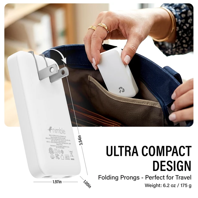 Alt view image 5 of 7 - WALLY Ultra Flat USB C Wall Charger, 65W Charging, Foldable Adapter | Travel Ready Fast Charging Block, Compatible with iPhone 18/17/16/15/14/13 Duo Pro Max Plus Air, Samsung, Macbook, AirPods