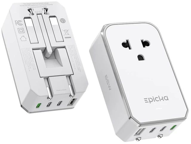 Main image of Air 65W Universal Travel Adapter PD&QC with 1AC/3USB-C/1USB-A | Slim & Compact Size Plug Adapter For US EU UK AU, Supports Fast Charging for Multi-Device, Not A Voltage Converter