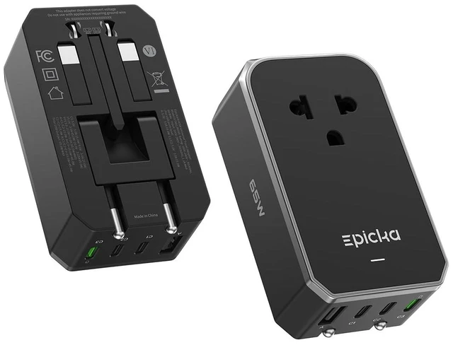 Main image of Air 65W Universal Travel Adapter PD&QC with 1AC/3USB-C/1USB-A | Slim & Compact Size Plug Adapter For US EU UK AU, Supports Fast Charging for Multi-Device, Not A Voltage Converter