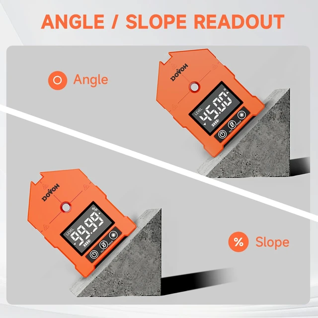 Alt view image 5 of 7 - 3-in-1 Digital Angle Finder with Laser, Digital Angle Gauge, WG-3L | 3 Green Beams, Magnetic, Rechargeable Inclinometer, Digital Level with Laser, For Woodwork, Hanging Picture, Saw, Carpentry