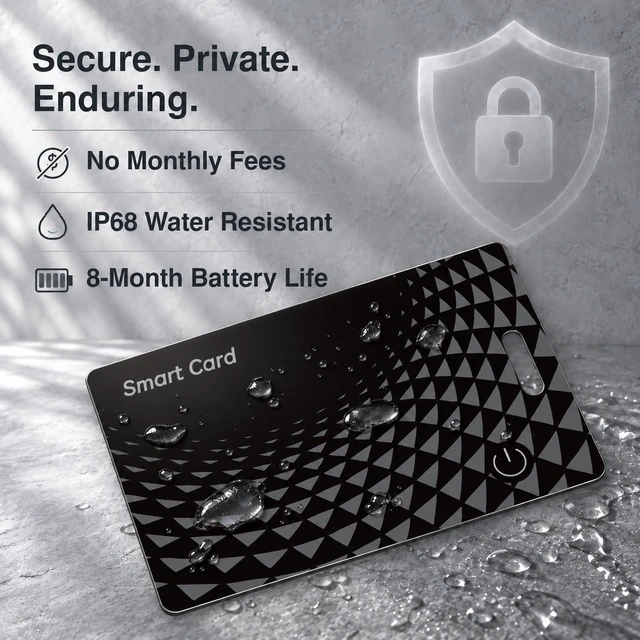 Alt view image 7 of 7 - Wallet Tracker Card 2 Pack iOS & Android, Slim Bluetooth Tracking Cards | 0.05in, Wireless Charging, Works with Apple Find My & Google Find, Apple MFi Certified, IP68 for Wallet Passport Keys