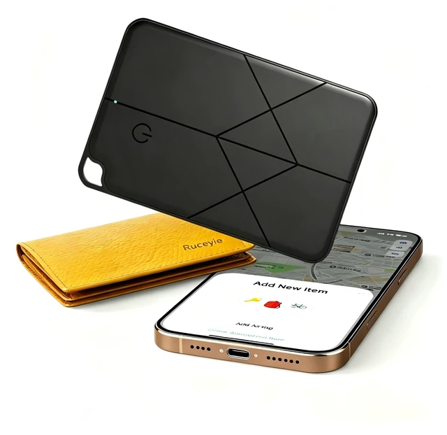 Main image of Ultra-Thin Rechargeable Wallet Tracker Card Compatible with Apple Find My & Android, Bluetooth Key Finder for Men Women, Slim GPS Locator for Luggage Passport Keys, Anti-Loss Travel Must-Have