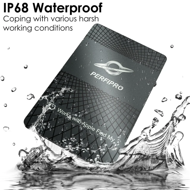 Alt view image 7 of 7 - Wallet Tracker Card (iOS Only) - Work with Apple Find My, Bluetooth Smart Card Wallet Finder, 5 Years Battery, Slim, IP68 Waterproof, Item Tracker for Purse, Passport, Bag (1Pack)