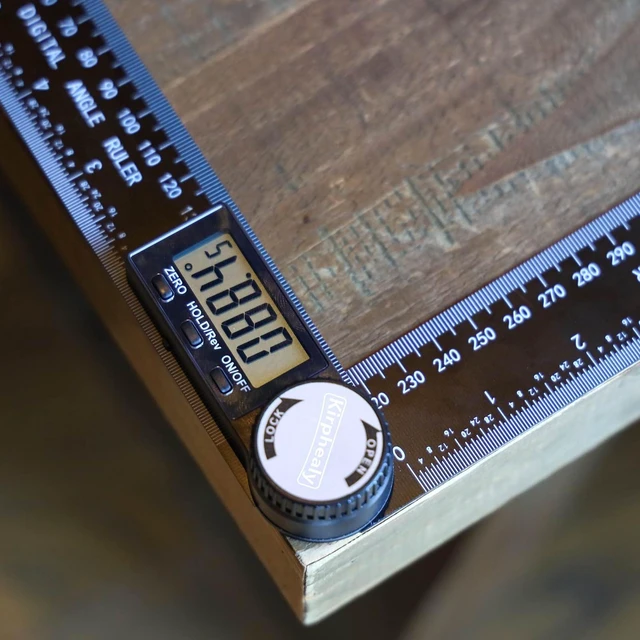 Alt view image 6 of 7 - Digital Angle Finder Protractor, 7-Inch/200 mm ABS Ruler | Large Digital Display, 0360° Measuring Range, Angle Gauge,for Woodworking, Carpentry, Construction and DIY Home Projects