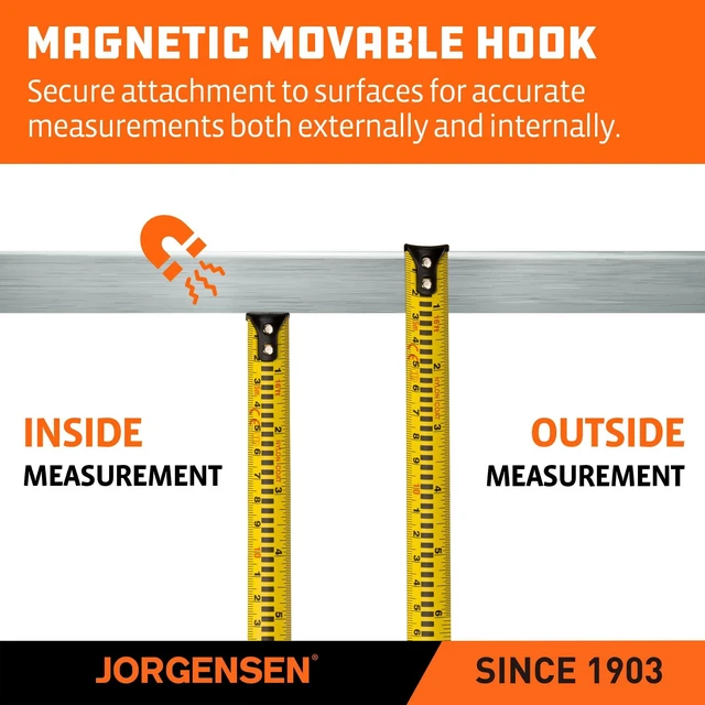 Alt view image 5 of 7 - Digital Tape Measure,16Ft Rechargeable Digital Measuring Tape | 50 Records;2 Measurement References;6 Measurement Units;Length, Area & Volume;Backlit LCD Display