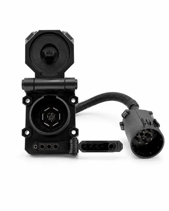 Alt view image 3 of 3 - Bluarc Electronics Multi-Tow 7 Blade and 4 Flat Heavy-Duty Trailer Connector/Towing Receiver with 16" extension and USCAR Plug (Replaces Hopkins 40952 & 40955)