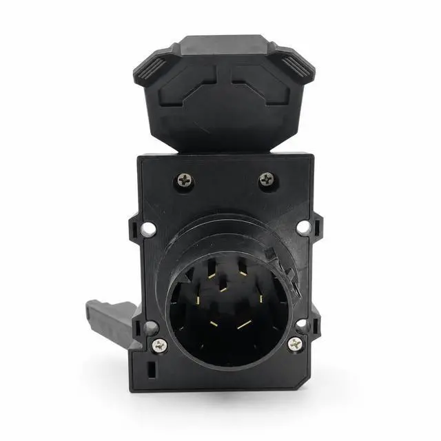 Alt view image 3 of 7 - Bluarc Electronics - Multi-Tow 7 Blade and 4 Flat Heavy-Duty Trailer Connector / Towing Receiver (Replaces Hopkins 40950) 7 Way Round with 4 Flat Connector for Trailers and RVs