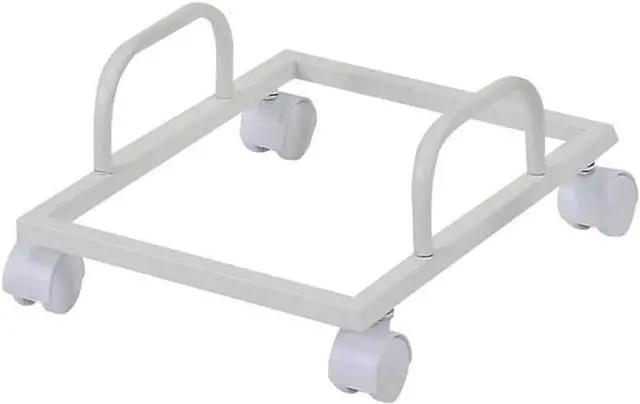Alt view image 6 of 14 - Demas Wooden Top L-Shaped Computer Desk with Computer Holder in White