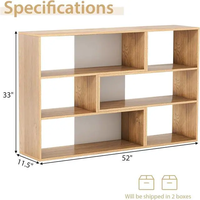 Alt view image 3 of 7 - 3-Tier Bookshelf Set, Wood Bookcase Open Storage Shelf for Living Room, Home Office, Library