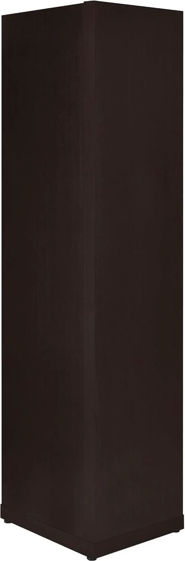 Alt view image 6 of 7 - Coaster Home Furnishings - Alder - Engineered Wood - 6-Shelf Tall Corner Bookcase with Leveling Glides, Modern Design, Transitional Style - Living Room and Home Office - 71-Inch - Cappuccino - 800270