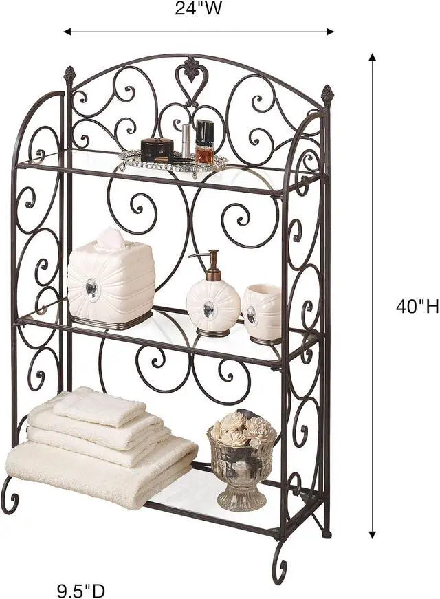 Alt view image 3 of 5 - Aldabella Tuscany Slate Etagere Tuscan Slate