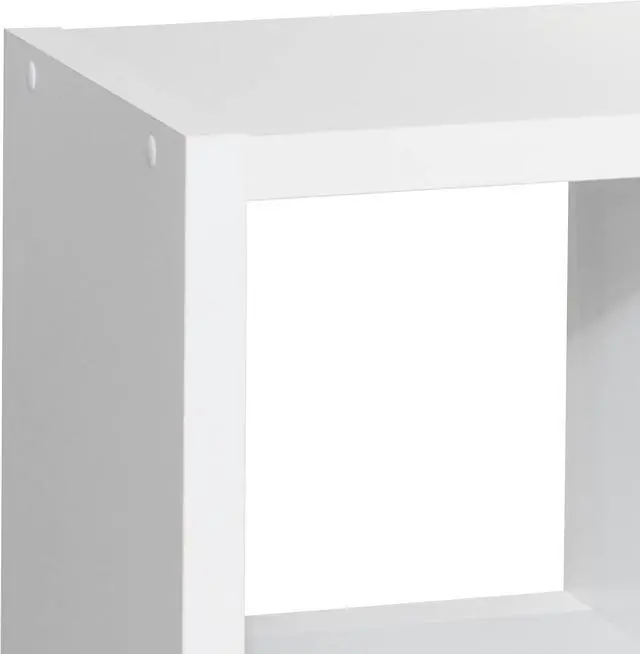 Alt view image 7 of 7 - 8-Cube Book Shelf, White Cubby Storage Organizer, Open Bookcase Cabinet Storage Shelves for Classroom Sturdy Room Kid's Playroom, Reading Nook