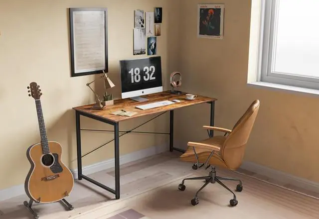 Alt view image 6 of 6 - 40 inch Computer Desk Home Office Small Desk, Modern Simple Style PC Table for Home, Office, Study, Writing