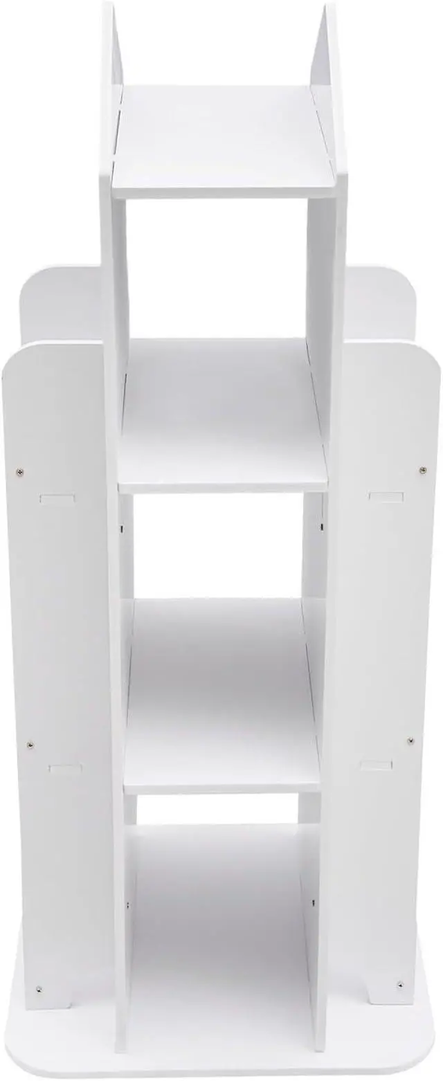 Alt view image 6 of 7 - Rotating Bookshelf, 360 Display Floor Standing Bookcase, Spinning Shelf Storage Rack, Multi-Functional Bookshelf Organizer, Freestanding Storage Organizer Holder for Kids & Adults