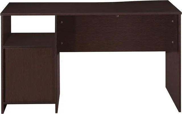 Alt view image 7 of 7 - 51 Inch Classic Computer Desk w/Drawers & Storage, Wenge | 51 Inch classic desk with 3 drawers, spacious storage, sturdy frame, and functional home office workstation for modern setups