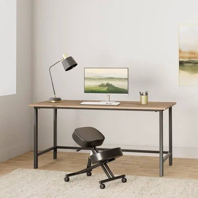 Alt view image 2 of 6 - Ergonomic Kneeling Chair, Meditation Chair with Height Adjustable and Cushion for Home and Office, Posture Office Stool with an Angled Seat and Casters