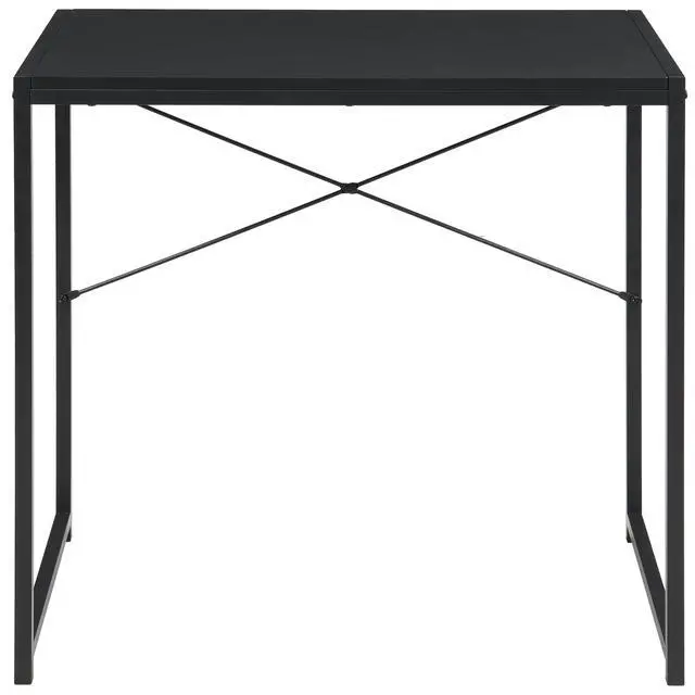 Alt view image 4 of 6 - 30 Inch Small Rectangular Computer Desk, Black | Home, Office, Study
